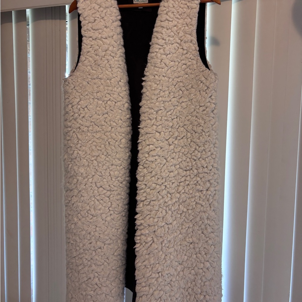 C&C California Cream Sherpa Vest